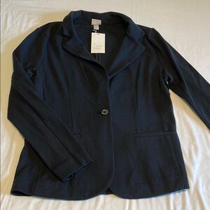 cotton black blazer for summer
